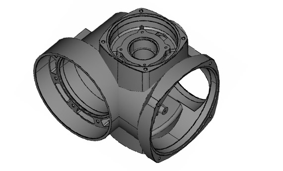 Custom CNC Machining Part 3D Drawing