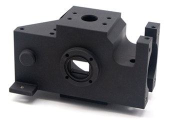 black aluminum cnc machining parts-